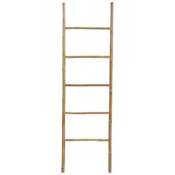 Scala Portasciugamani con 5 Pioli in Bambù 170 cm