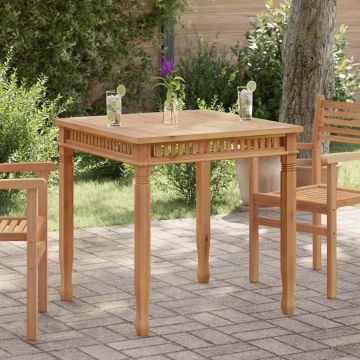 Tavolo da Pranzo per Giardino 80x80x80 cm in Massello di Teak