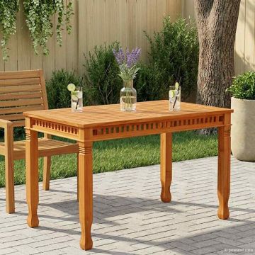 Tavolo da Pranzo per Giardino 120x65x80 cm in Massello di Teak
