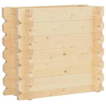 Fioriera da Giardino Rialzata 42 mm 100x50x87,8 cm Legno Abete
