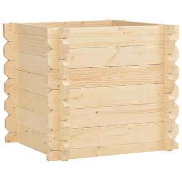 Fioriera da Giardino Rialzata 42 mm 100x100x87,8 cm Legno Abete