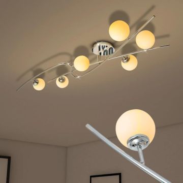 Lampadario da Soffitto con 6 Lampadine G9 da 240 W