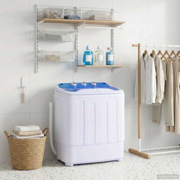 Mini Lavatrice a Vaschetta Doppia 5,6 kg