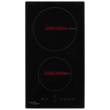 Piano Cottura a Induzione 2 Zone e Controlli Touch Vetro 3500 W