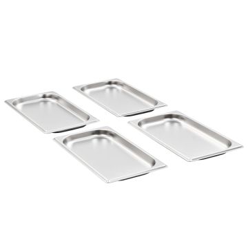 Contenitori Gastronorm 12 pz GN 1/3 20 mm in Acciaio Inox