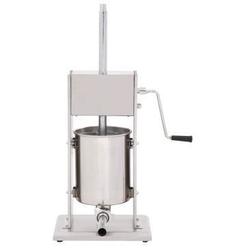 Insaccatrice Manuale Argento 10 L in Acciaio Inossidabile