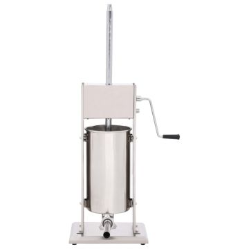 Insaccatrice Manuale Argento 15 L in Acciaio Inossidabile