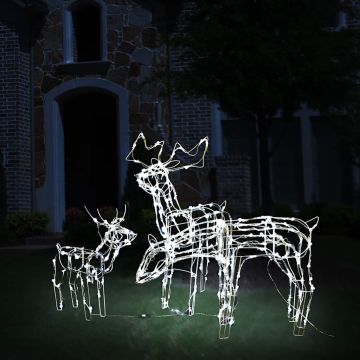 Decorazioni di Natale a Forma di Renne 3 pz 229 LED