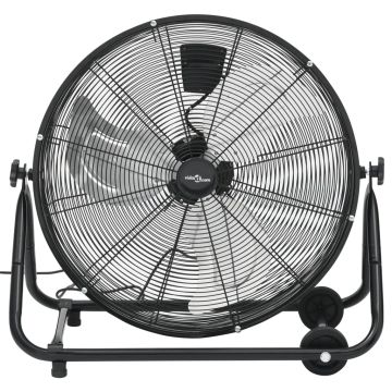 Ventilatore a Tamburo Industriale 60 cm 172,5 W Nero