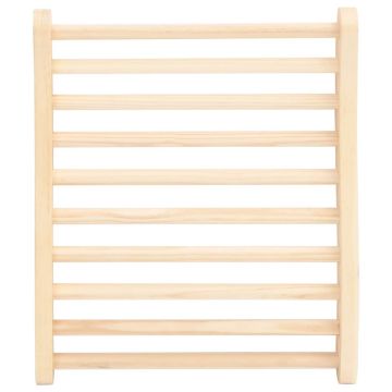 Schienale a Forma di S per Sauna in Legno Massello di Pino