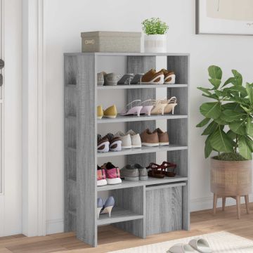 Mobile per scarpe 2 pz 62 x 35 x 100 cm Legno ingegnerizzato