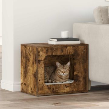 Casa per Gatti Rovere fumé 51 x 30 x 42,5 cm