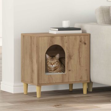 Casa per Gatti Rovere Artigianale 51 x 30 x 52 cm
