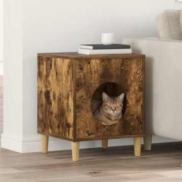 Casa per Gatti Rovere Fumo 42,5 x 40 x 53 cm