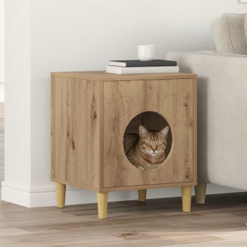 Casa per Gatti Rovere Artigianale 42,5 x 40 x 53 cm