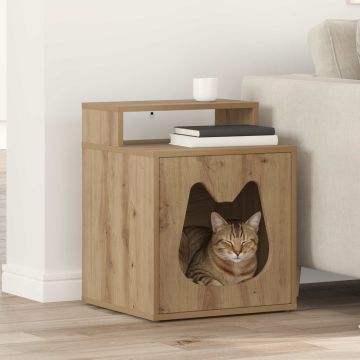 Casa per Gatti Rovere Artigianale 42,5 x 40 x 53,5 cm