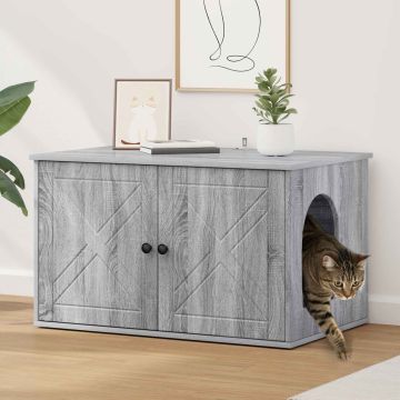 Casa per Gatti Sonoma grigio 85 x 55 x 50,5 cm