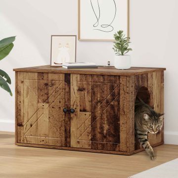 Casa per Gatti Legno antico 85 x 55 x 50,5 cm