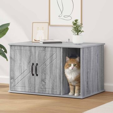 Casa per Gatti Sonoma grigio 85 x 55 x 50,5 cm
