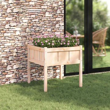 Vaso da giardino Natura 70 x 70 x 70 cm Pino massello