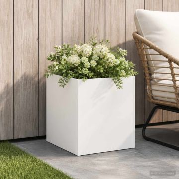 Vaso da giardino Bianco 25 x 25 x 25 cm
