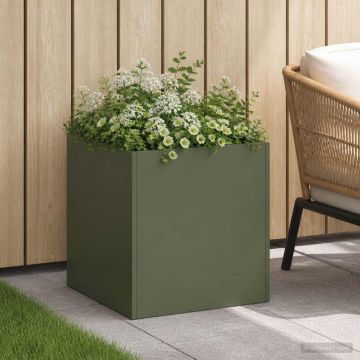 Vaso da giardino Verde Oliva 35 x 35 x 35 cm