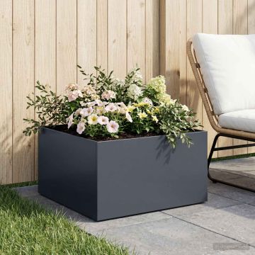 Vaso da giardino Antracite 40 x 40 x 30 cm