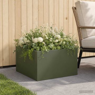 Vaso da giardino Verde Oliva 40 x 40 x 30 cm