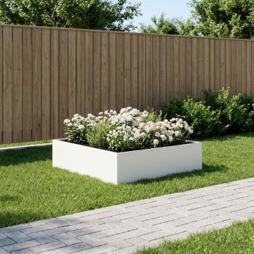Vaso da giardino Bianco 100 x 100 x 30 cm