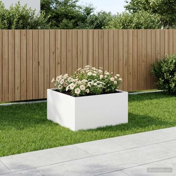 Vaso da giardino Bianco 60 x 60 x 40 cm