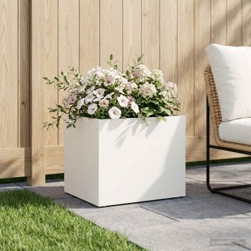 Vaso da giardino Bianco 40 x 30 x 30 cm
