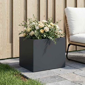 Vaso da giardino Antracite 40 x 30 x 30 cm