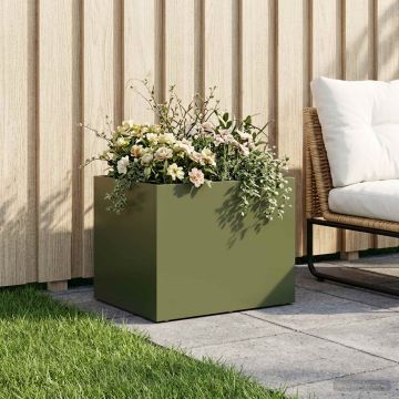 Vaso da giardino Verde Oliva 40 x 30 x 30 cm