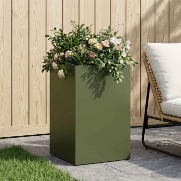 Vaso da giardino Verde Oliva 30 x 30 x 40 cm
