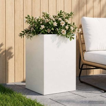 Vaso da giardino Bianco 50 x 50 x 75 cm