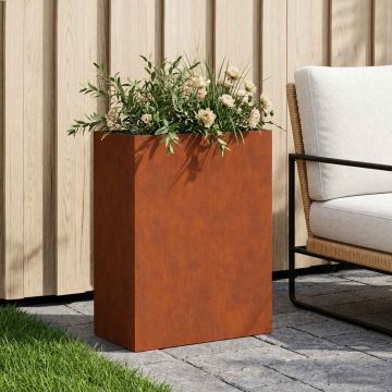 Vaso da giardino Ruggine 40 x 20 x 40 cm Acciaio Corten