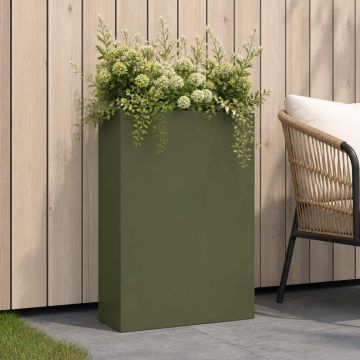 Vaso da giardino Verde Oliva 40 x 20 x 75 cm