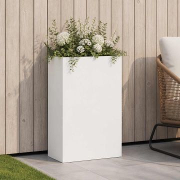 Vaso da giardino Bianco 50 x 20 x 75 cm