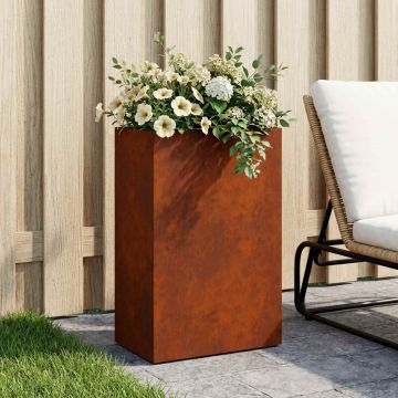 Vaso da giardino Ruggine 50 x 30 x 75 cm Acciaio Corten