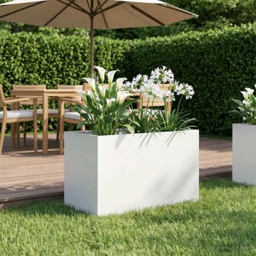 Vaso da giardino Bianco 50 x 40 x 40 cm