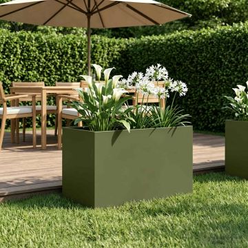 Vaso da giardino Verde Oliva 50 x 40 x 40 cm