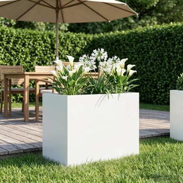 Vaso da giardino Bianco 50 x 40 x 50 cm