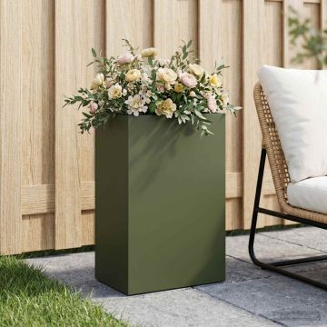 Vaso da giardino Verde Oliva 50 x 40 x 75 cm