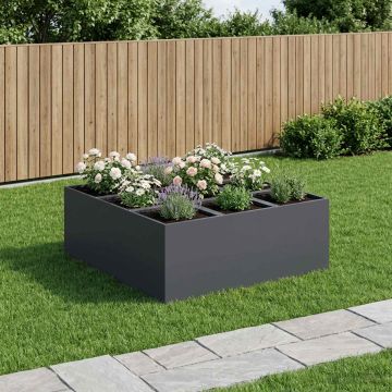 Vaso da giardino Antracite 100 x 100 x 40 cm