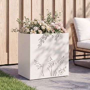 Vaso da giardino Bianco 50 x 30 x 49 cm