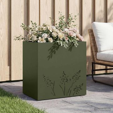 Vaso da giardino Verde Oliva 50 x 30 x 49 cm