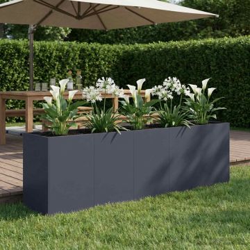 Vaso da giardino Antracite 200 x 40 x 60 cm