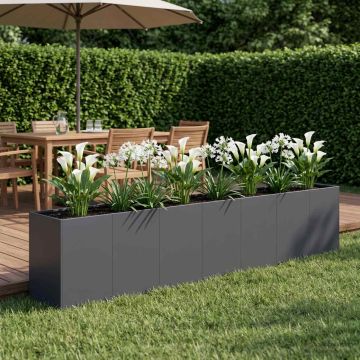 Vaso da giardino Antracite 280 x 40 x 60 cm