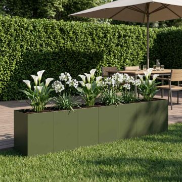 Vaso da giardino Verde Oliva 280 x 40 x 60 cm