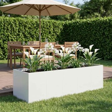 Vaso da giardino Bianco 200 x 80 x 60 cm